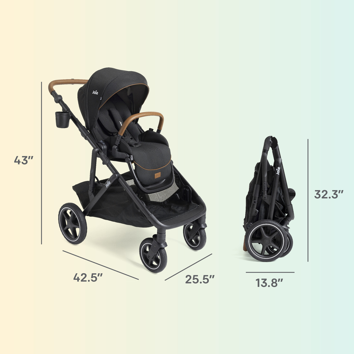 ブランドJOY SPECIAL2 Joie Chive Single-to-Double Stroller | Over 20 Modes
