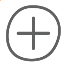 icon of a circle with a plus inside