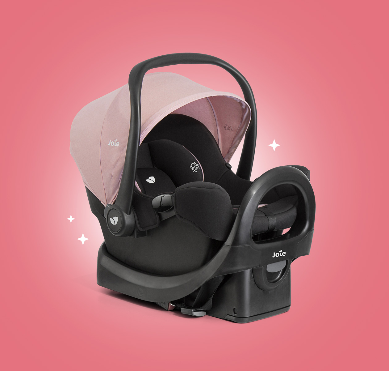 Joie pink car seat hot sale