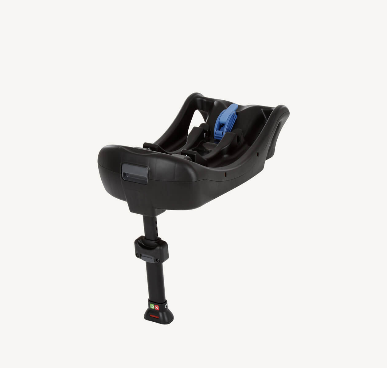   The Joie clickFIT child car seat base at an angle facing to the left.