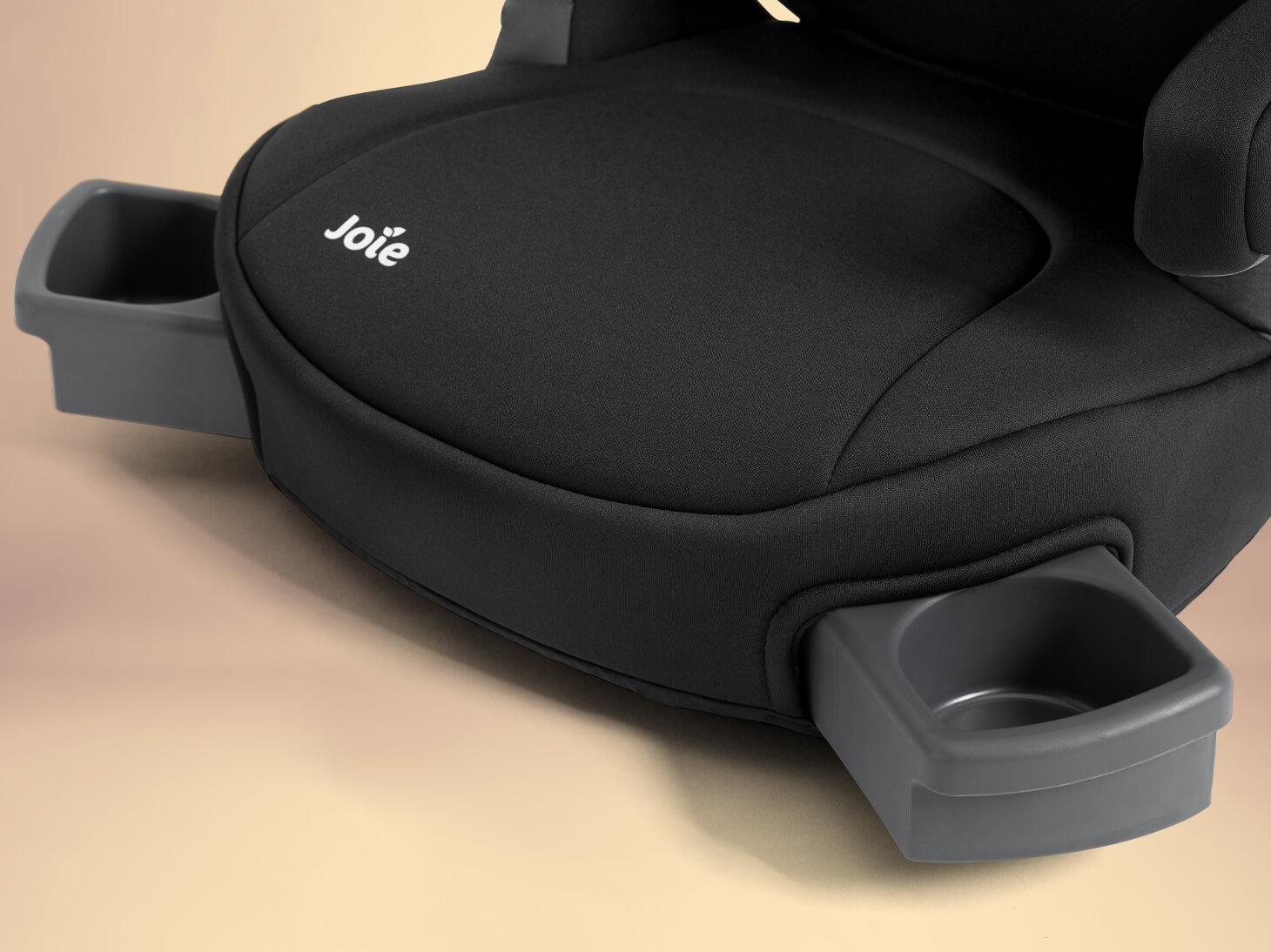 Close up of cupholders on Basil 2-on-1 belt positioning booster
