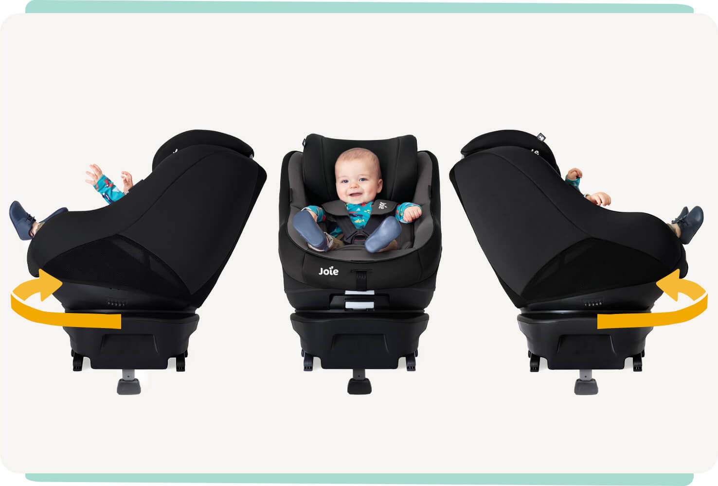 Siège auto rotatif pour bébé Joie spin 360