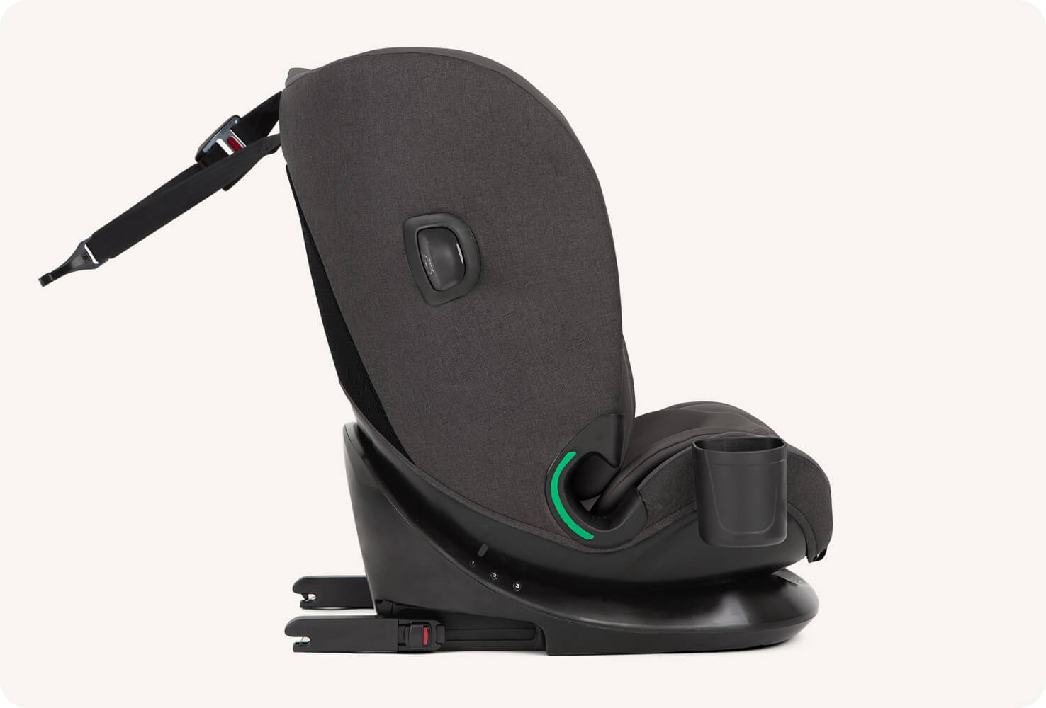 Joie i-Bold profile with ISOFIX extended and tether out
