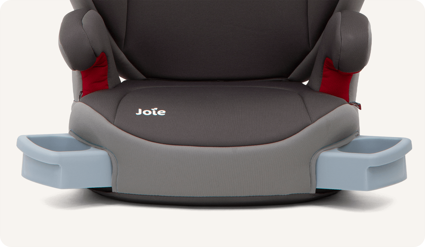  Zoomed in view of the cupholders on the Joie trillo booster seat.