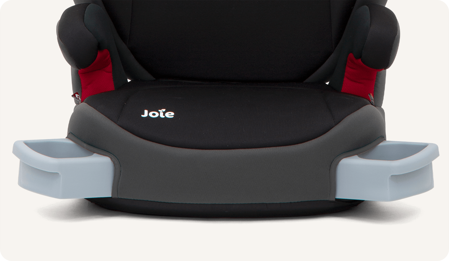Zoomed in view of the cupholders on the Joie trillo booster seat.
