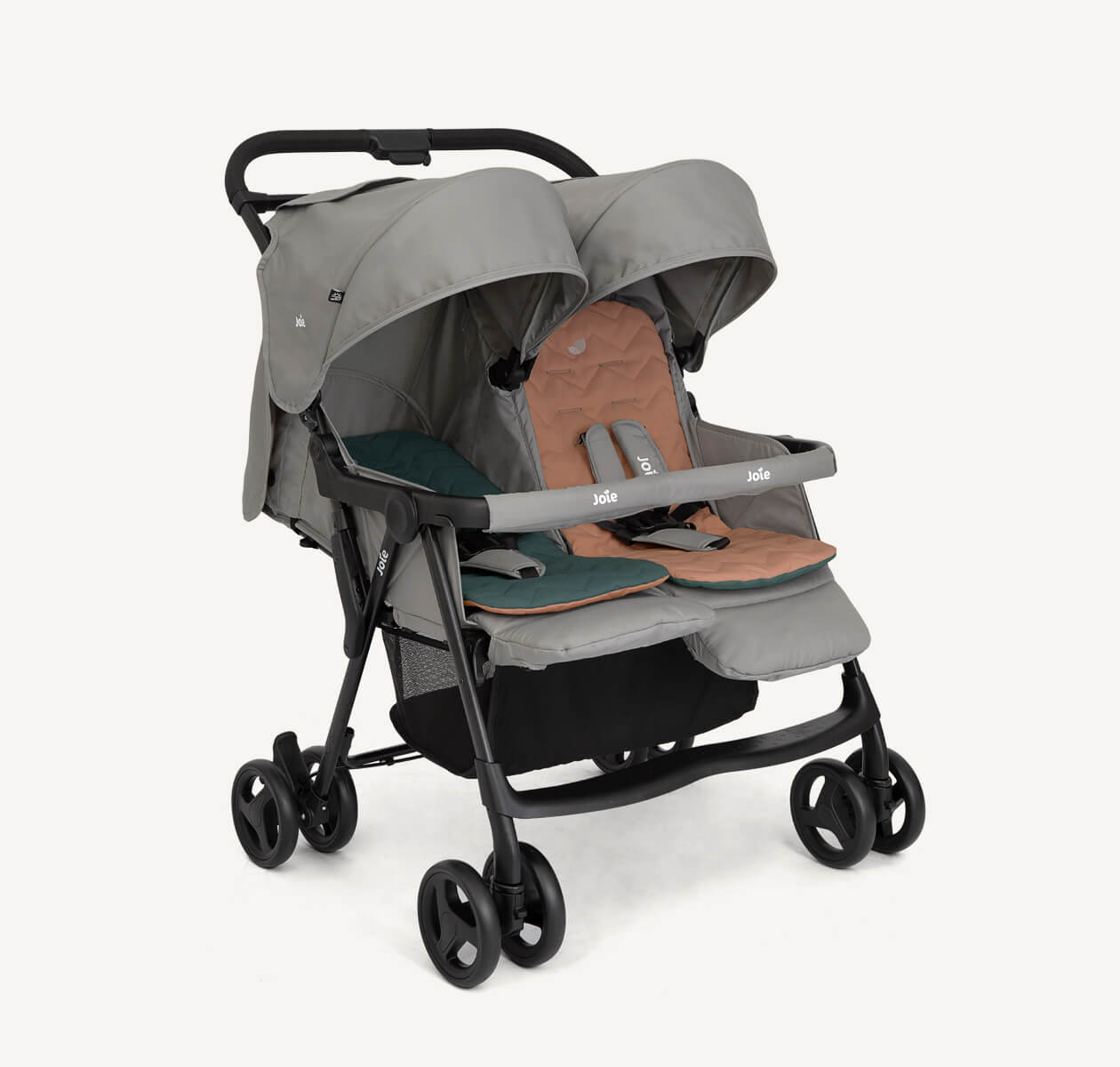 Joie aire twin double stroller | lightweight, compact fold