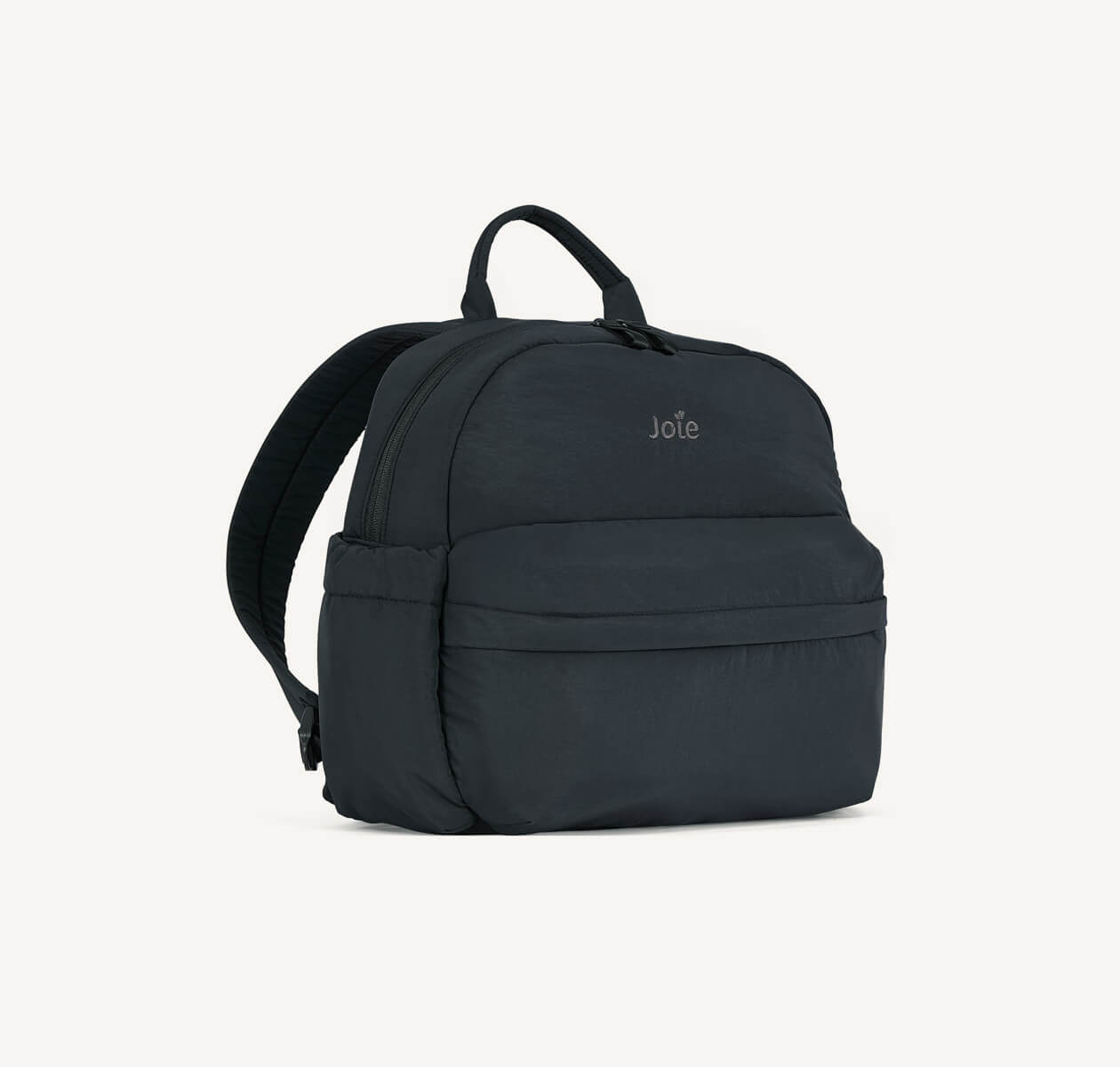 Joie changing bag in black facing to the right