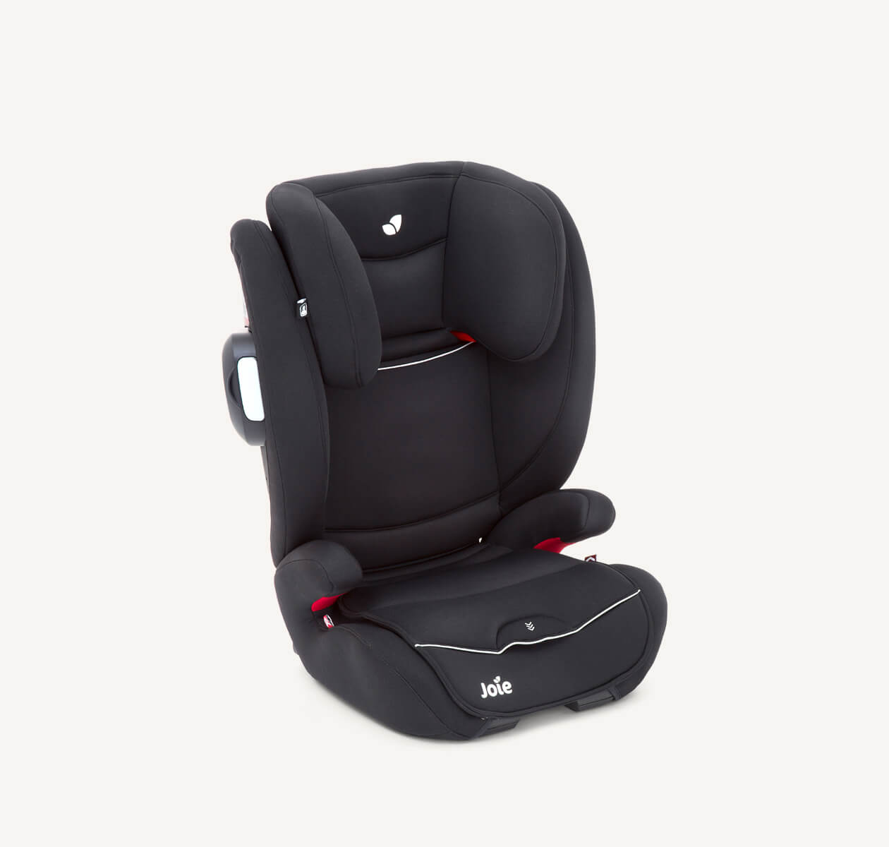  Joie Duallo booster car seat in black at an angle.