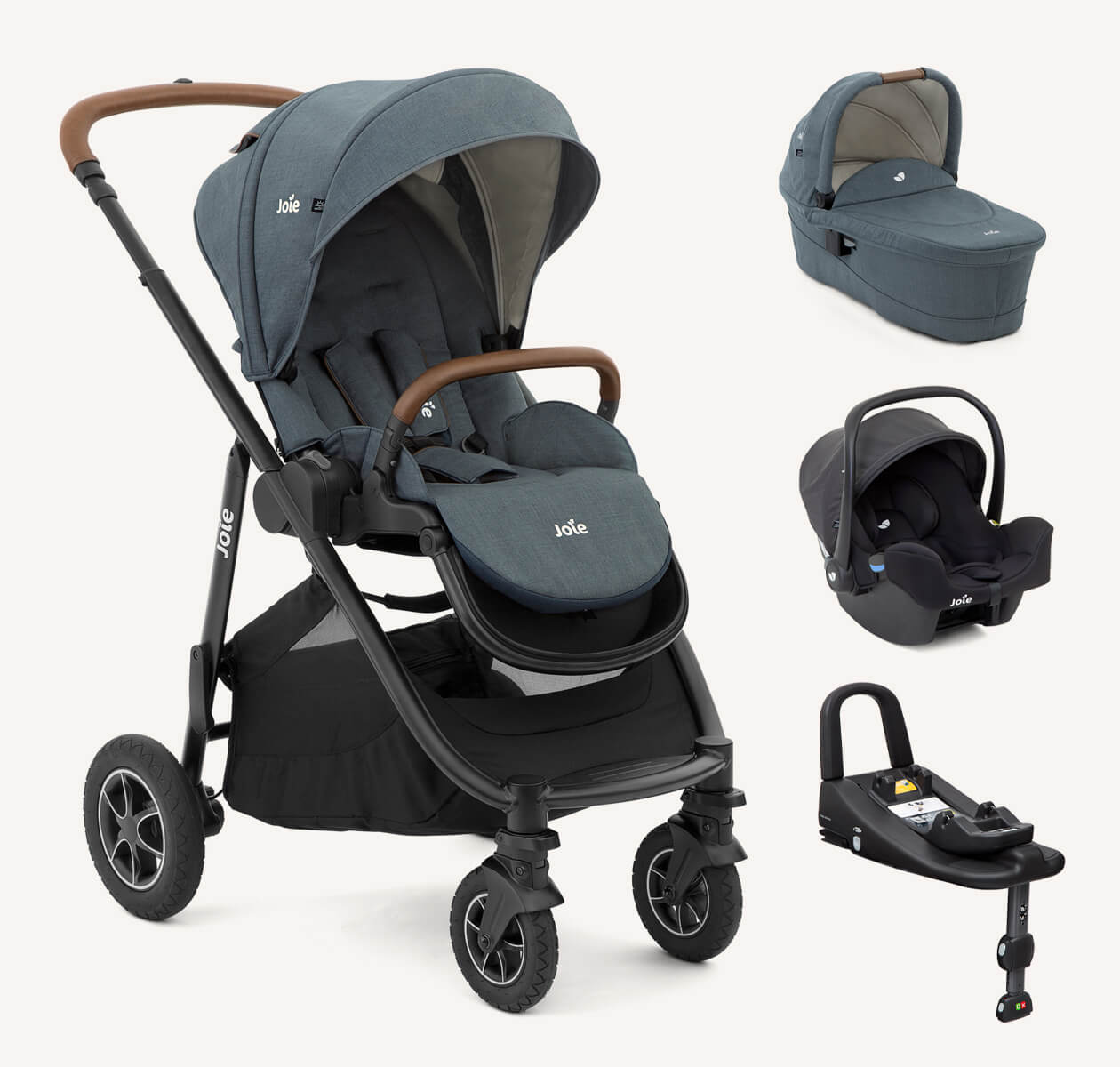 Joie Versatrax 4in1 Travel System | Carry Cot and Infant Car Seat
