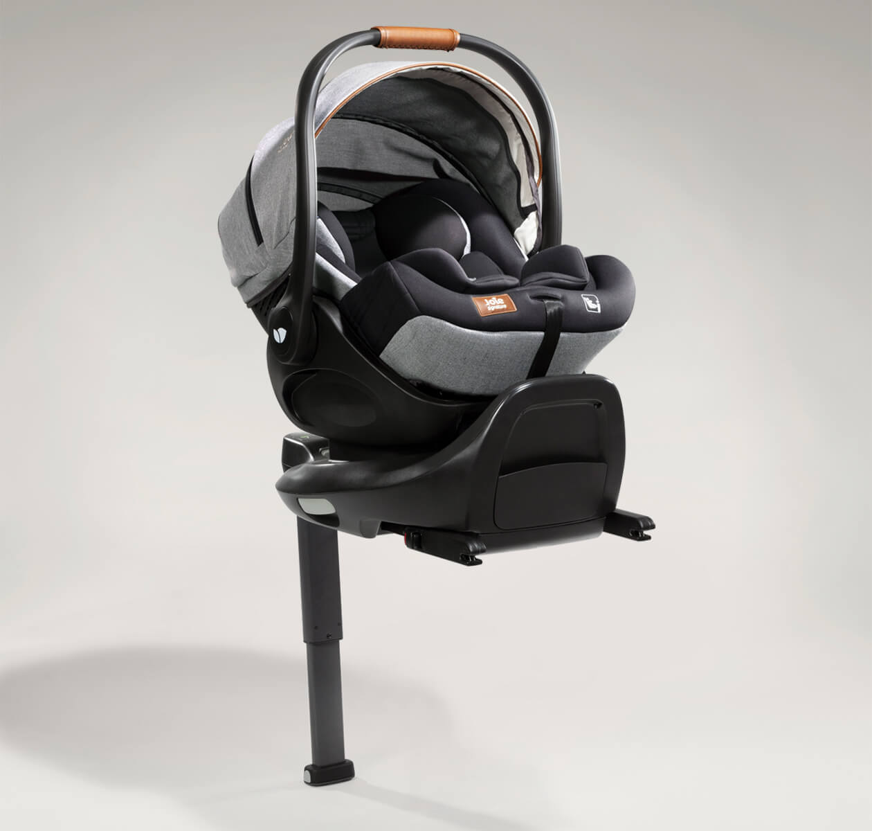  I level recline in gray facing a right angle on the I base encore.