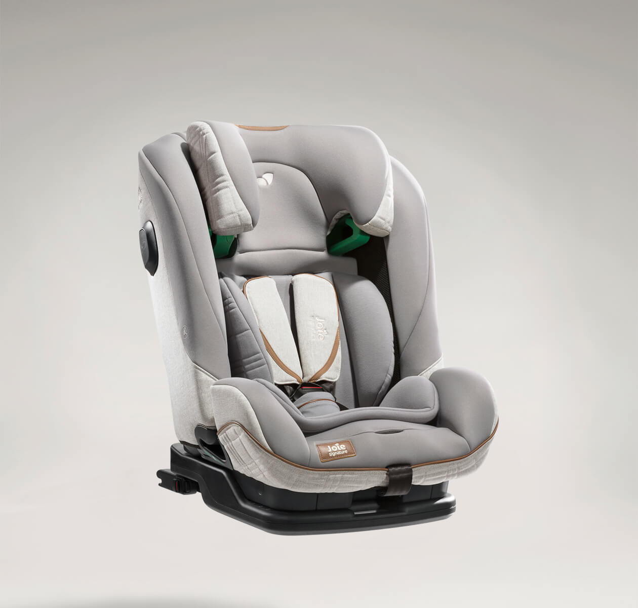  Joie signature i-Plenti car seat in gray at an angle.