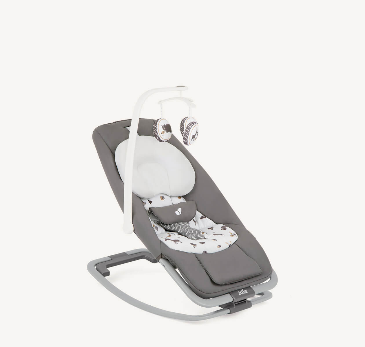 Mecedora y hamaca para bebe Joie dreamer compacta multimovimiento