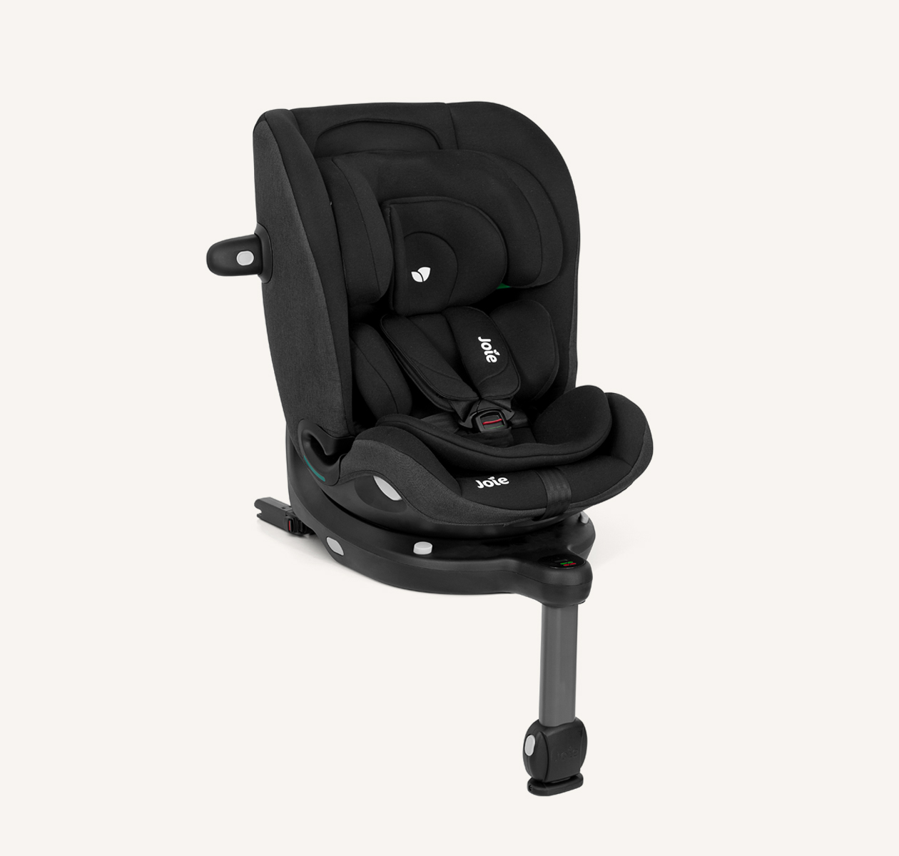 Silla de coche Joie i-Pivot Grow negra orientada a la derecha
