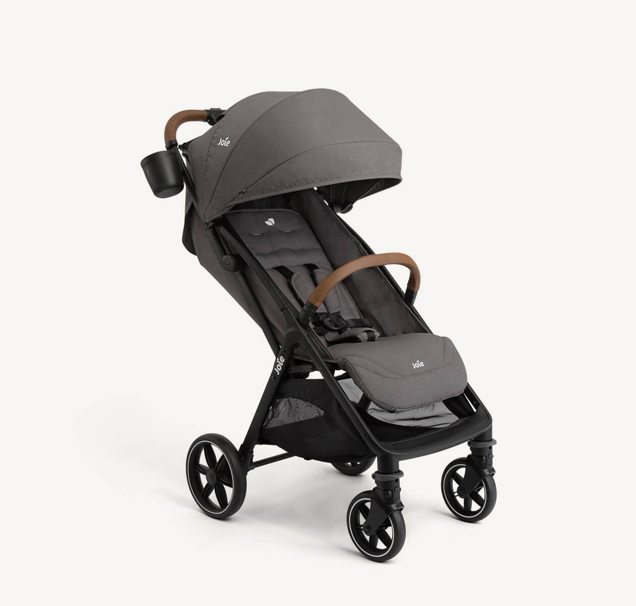 Right angle nutmeg compact in thunder stroller
