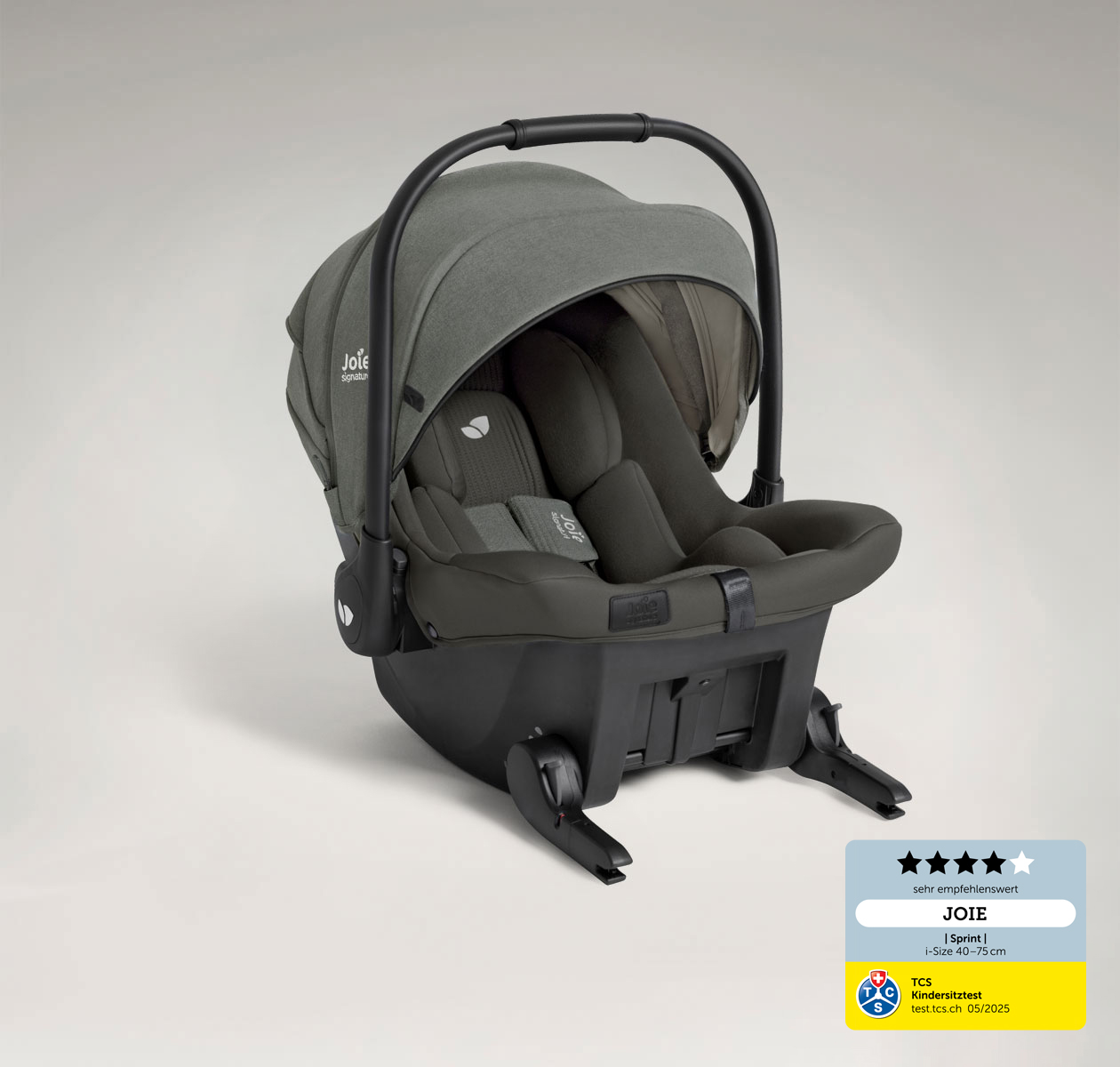 Joie Signature sprint baby car seat with TCS label 