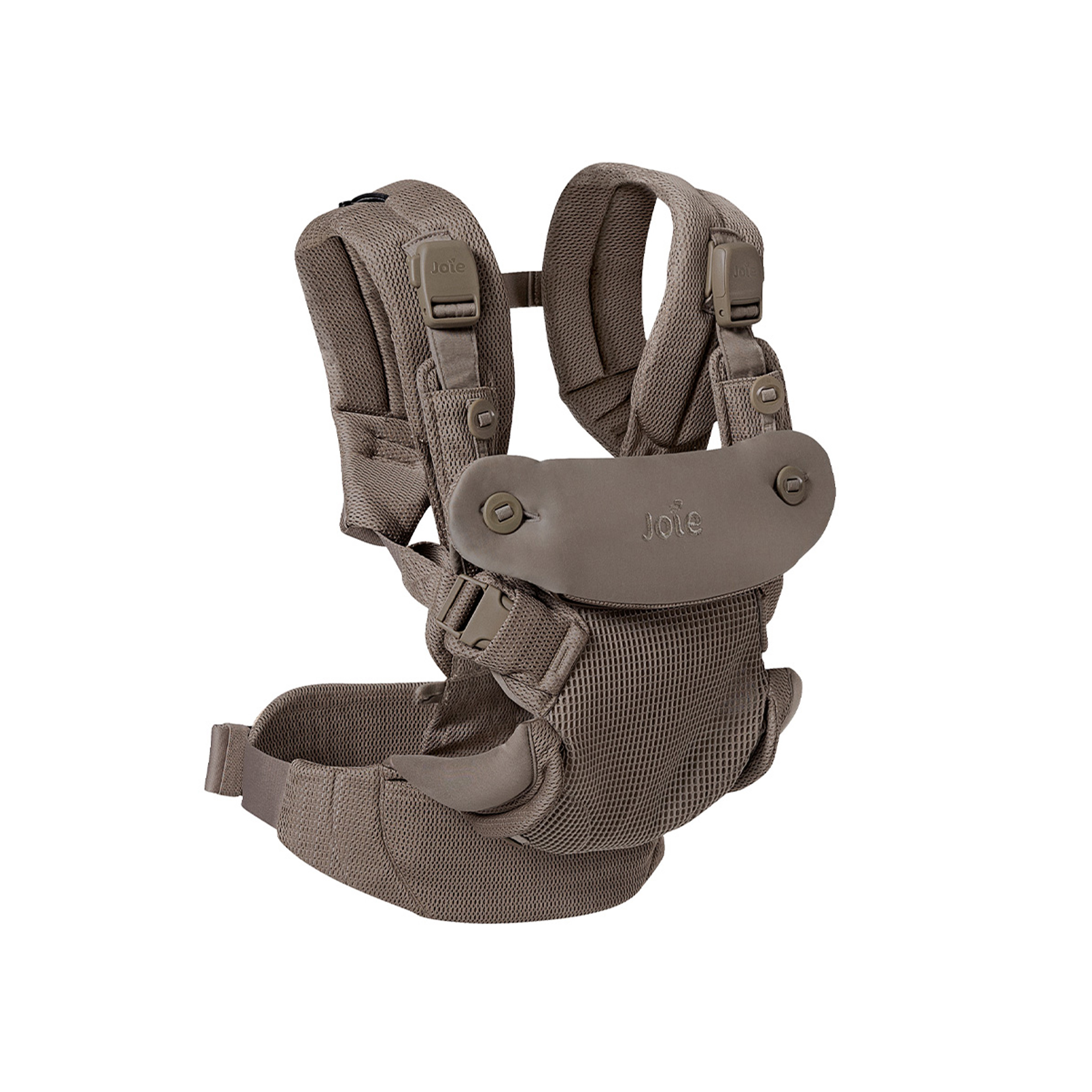 profile angle of savvy 4-in-1 air carrier in bisque on white background
