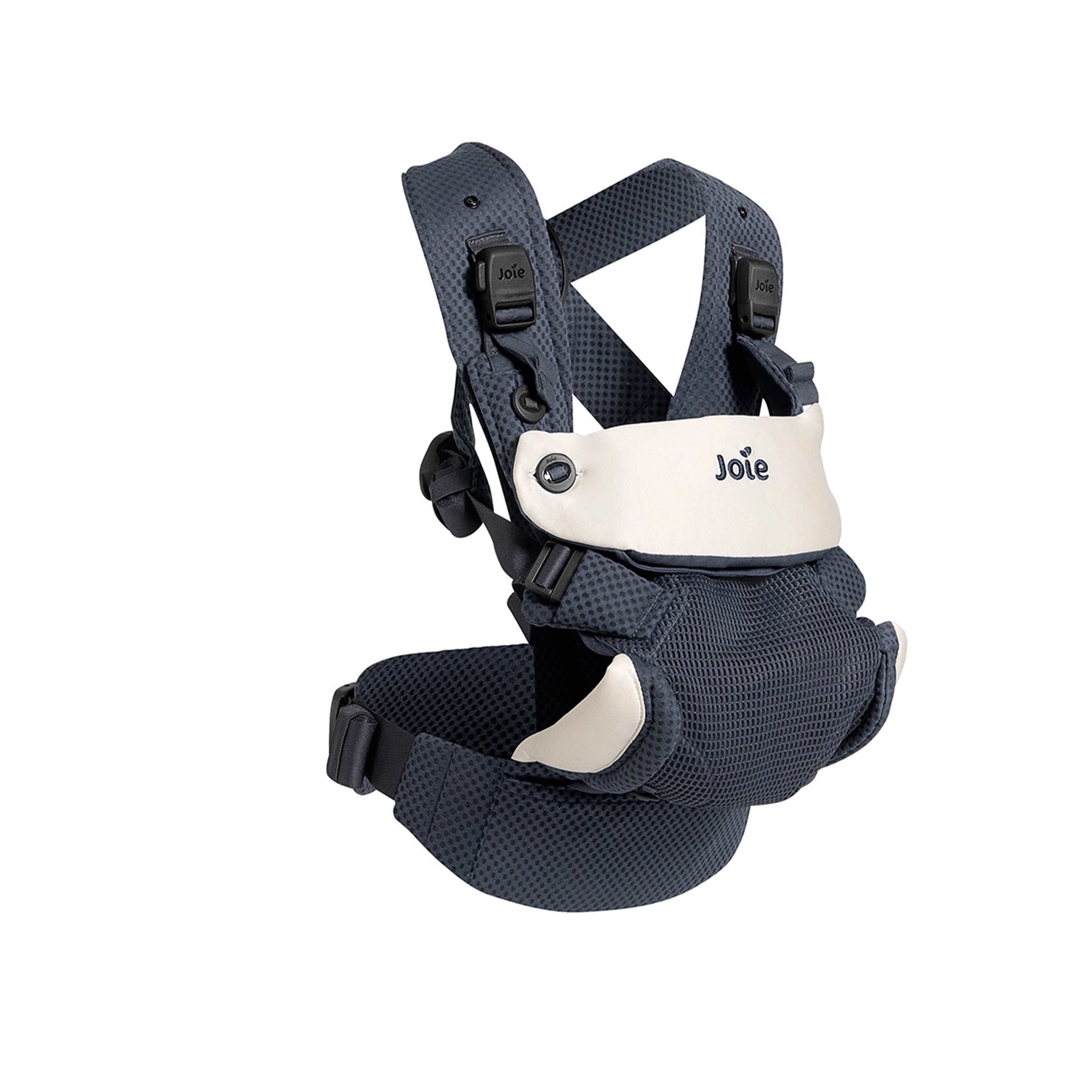 profile angle of savvy lite air 3-in-1 carrier in indigo on white background