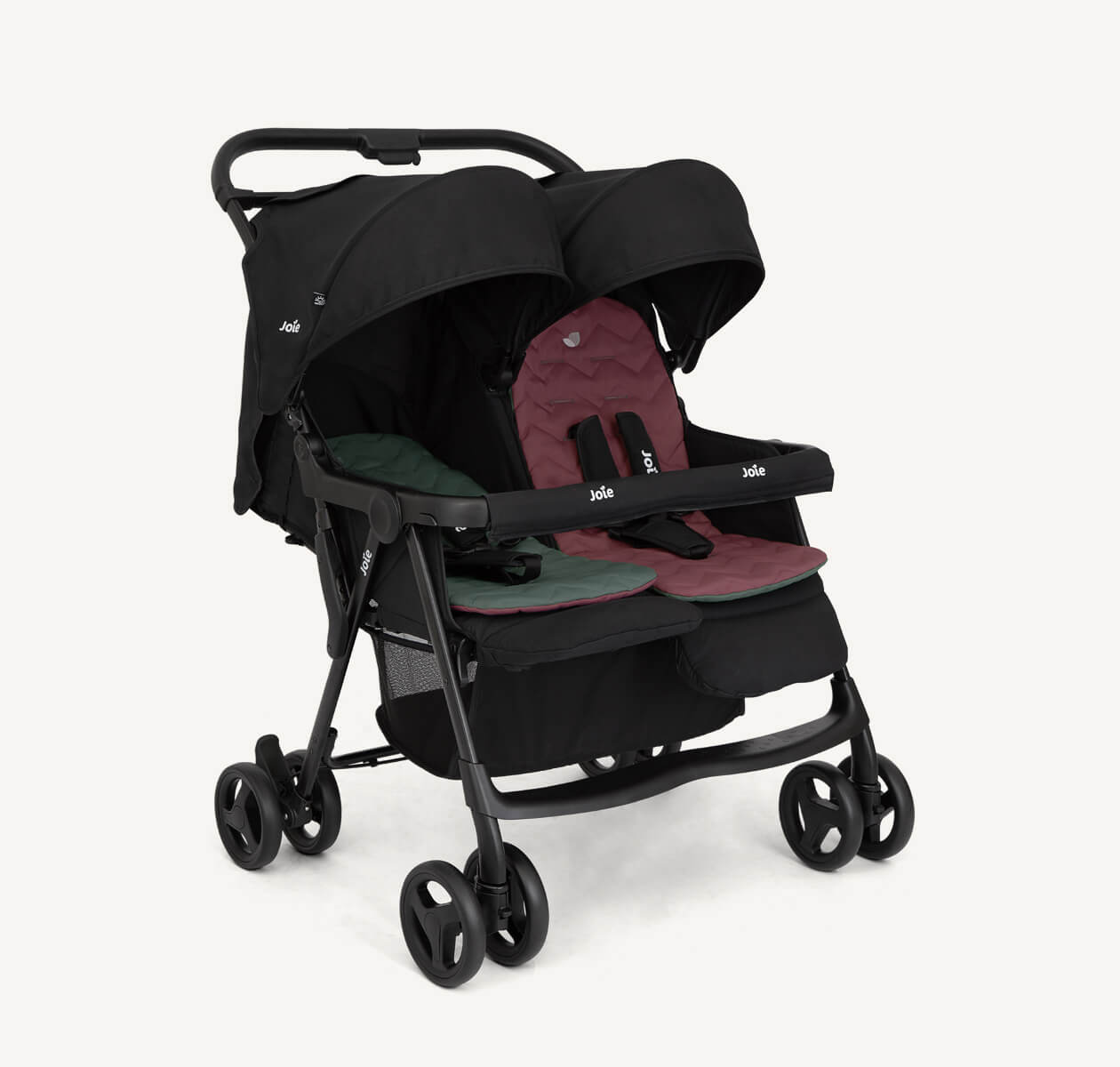 Joie aire twin double stroller | lightweight, compact fold