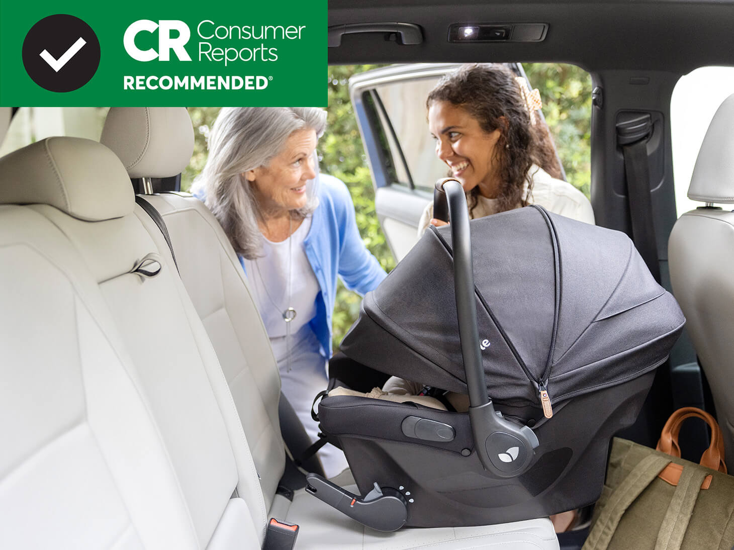 Joie Mint Latch Infant Car Seat | One-Click Baseless Install