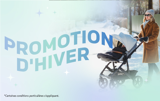 Bannière faisant référence à une promotion hivernale