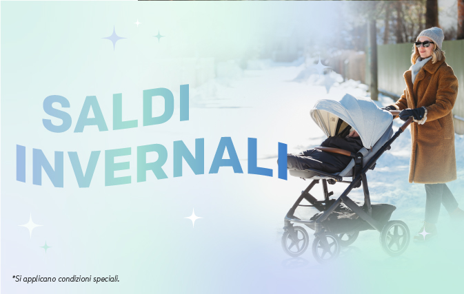 Banner che fa riferimento ai saldi invernali