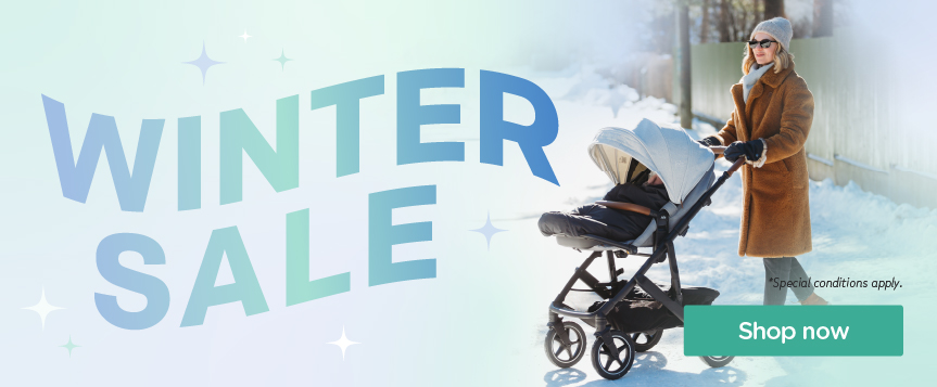 Banner referencing a winter sale