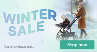 Banner referencing a winter sale