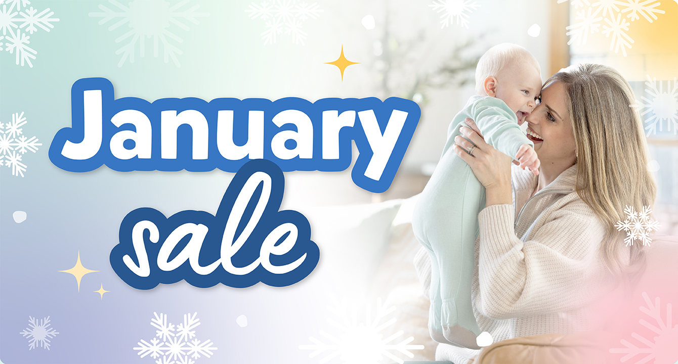 Banner referencing a January sale