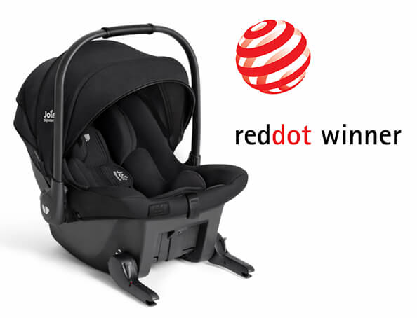 rechter Winkel des Sprints in Schwarz mit Reddot-Logo in der oberen rechten Eckeb
